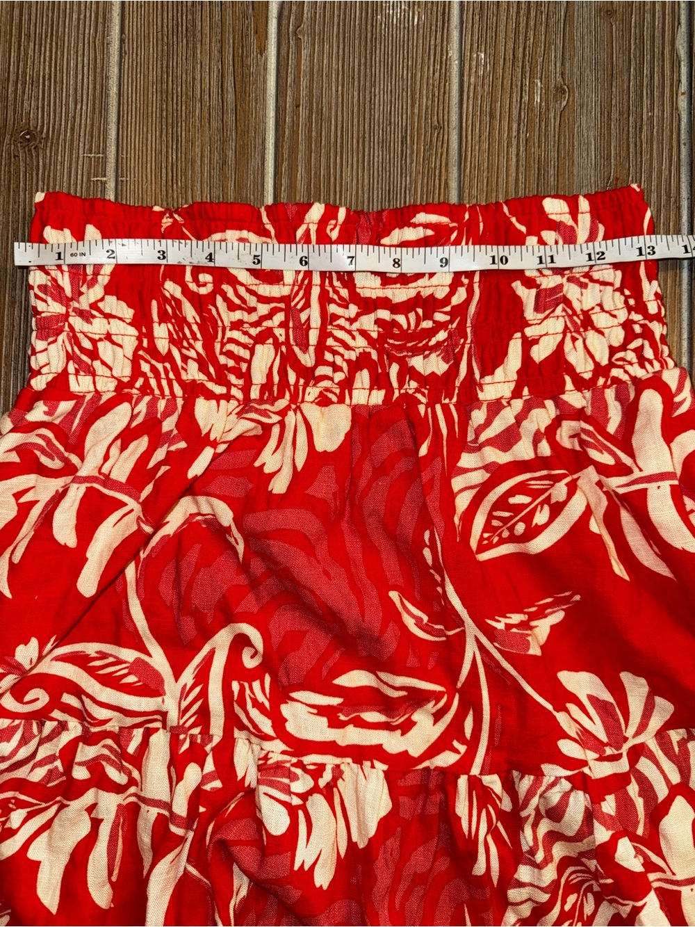 NWT Anthropologie Paper Heart Red Floral two piece Maxi set - Picture 10 of 13